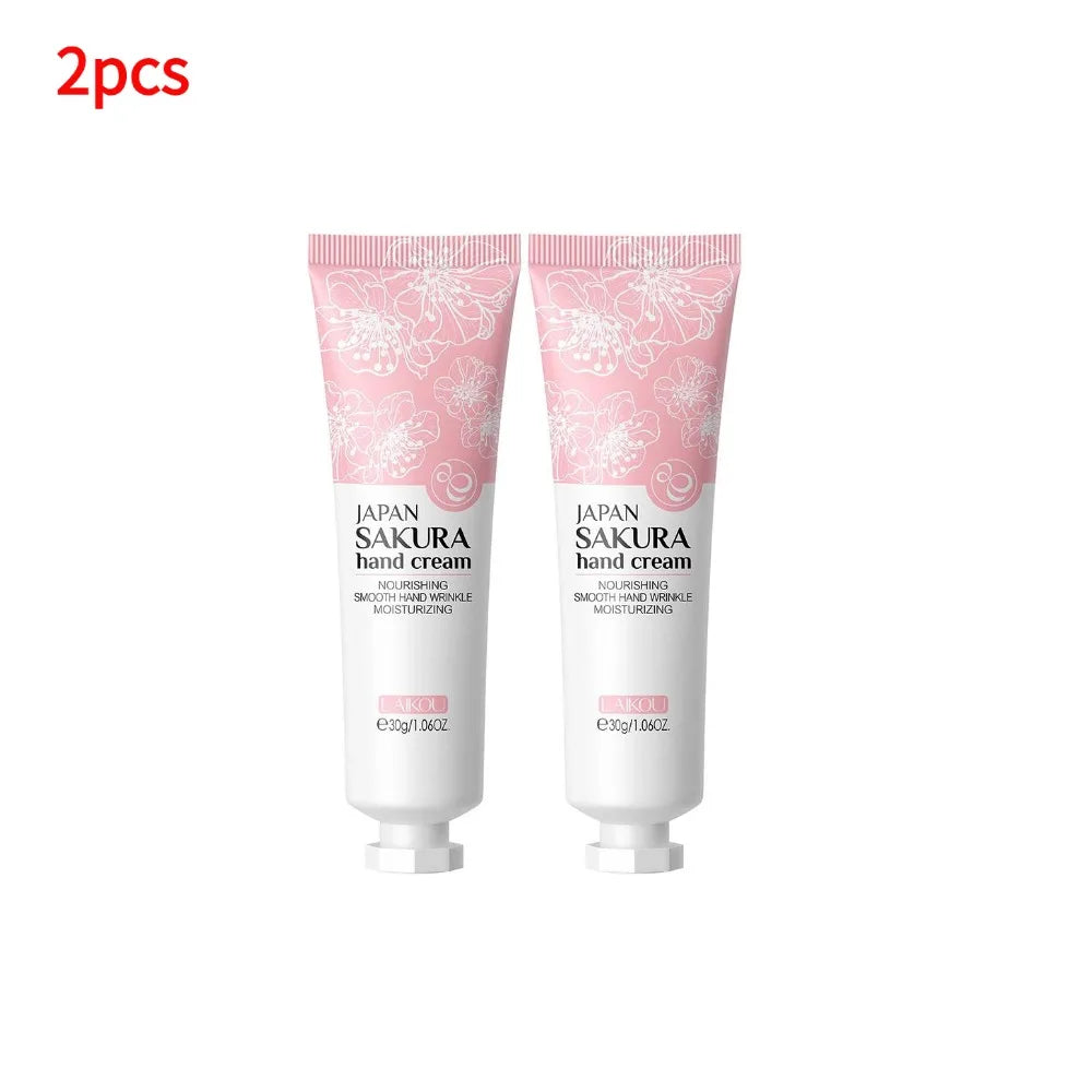 Sakura Hand Cream Whitening Wrinkle Removal Anti-crack Moisturizing Skin Care Cracked Repair Products Repair Hand Gream