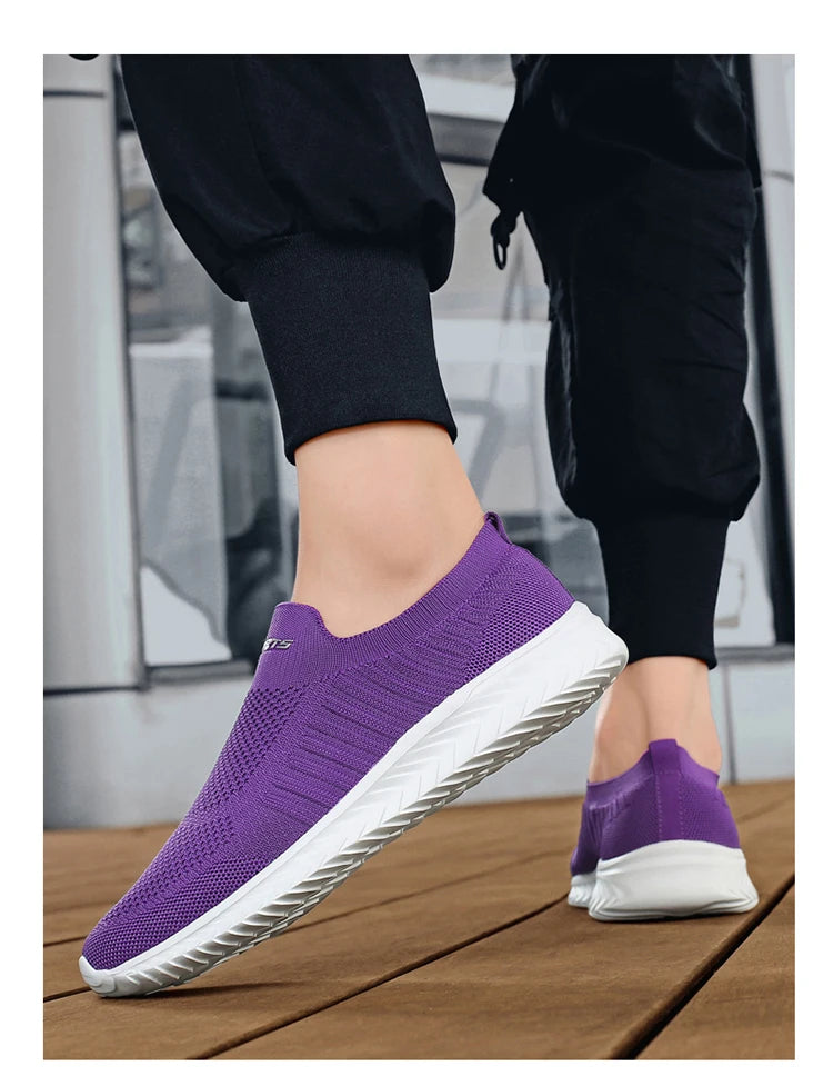 Men Vulcanize Shoes Mesh Men Shoes Lightweight Comfortable Men's Sneakers 2025 Autumn Fashion Slip on Flats Shoes Male Loafers