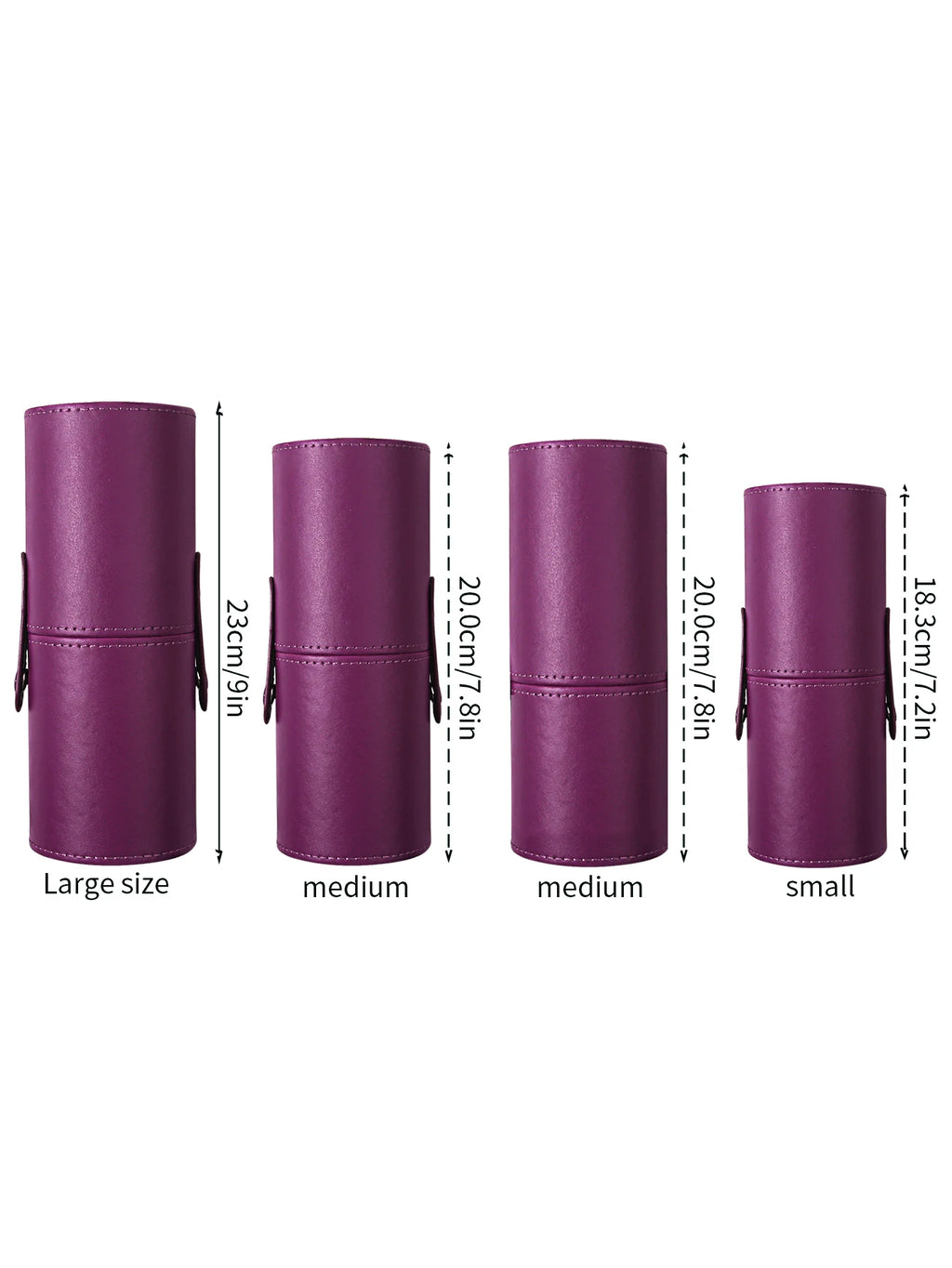 Travel PU Leather Makeup Brush Tools Holder Cosmetic Pens Storage Cup Case Box Portable Makeup Tool Organizer