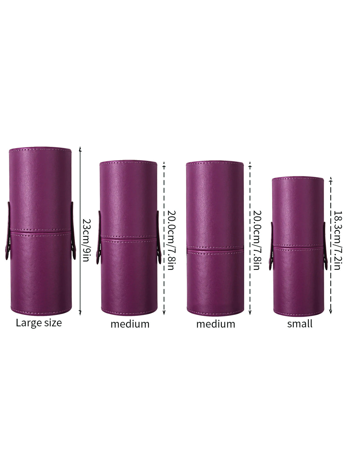 Travel PU Leather Makeup Brush Tools Holder Cosmetic Pens Storage Cup Case Box Portable Makeup Tool Organizer
