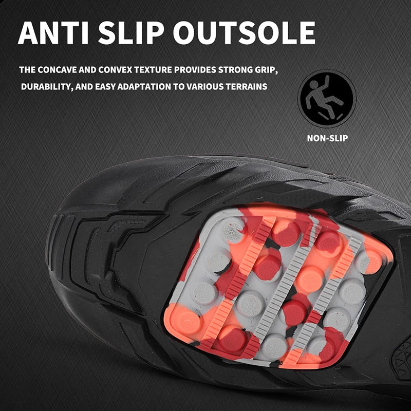 Motorcycle Riding Shoes Men's Breathable Leather Boots Casual Comfortable Slip-On Ankle Boots for Urban Cycling