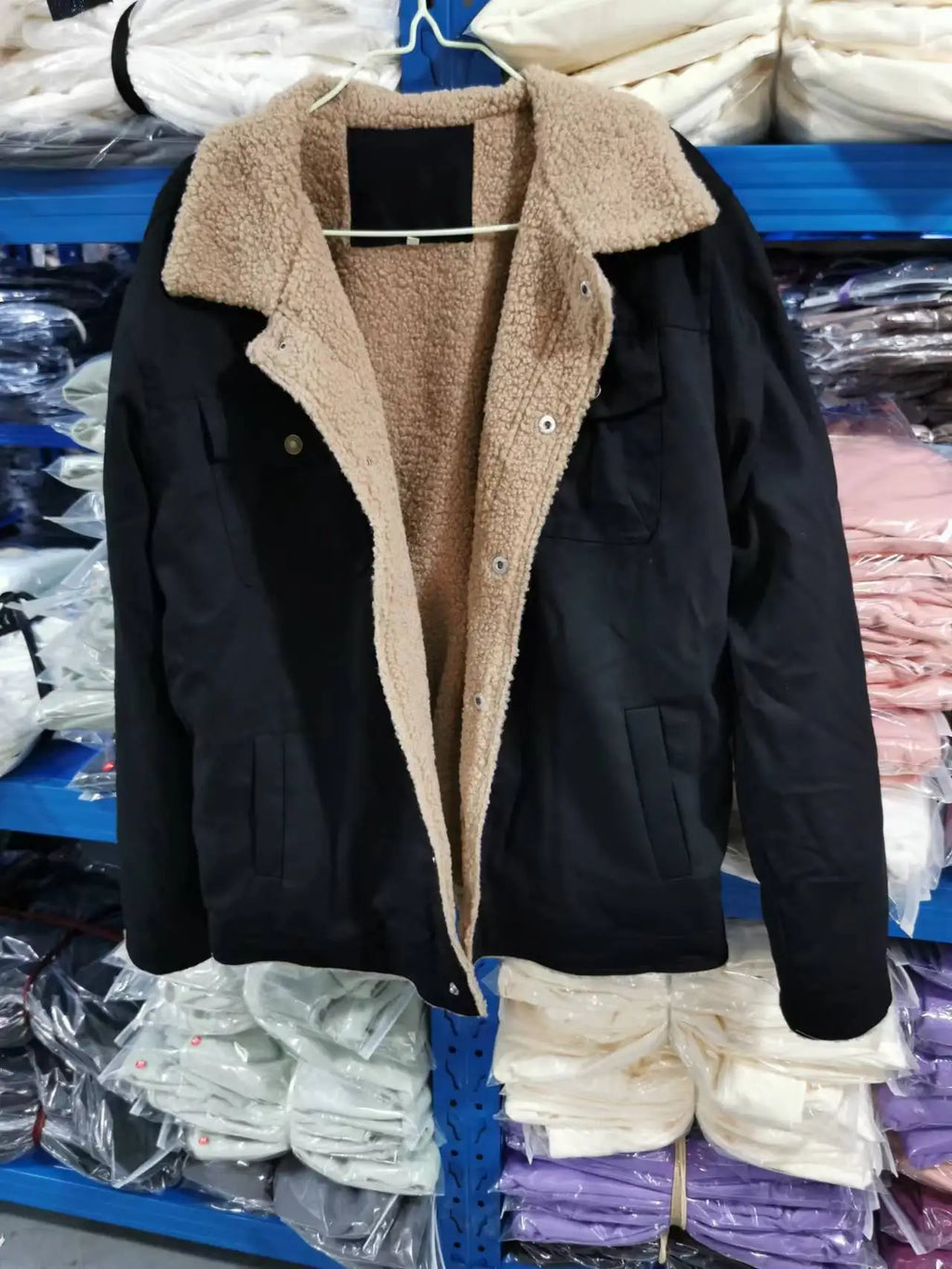 New in autumn and winter, men's jacket, velvet cotton tooling casual coat