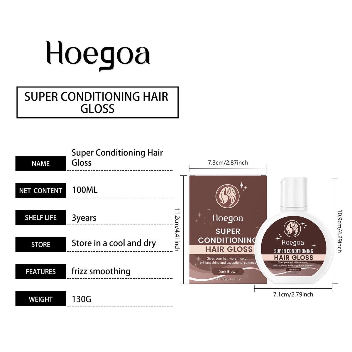 5Colors Super Gloss Hair Conditioner Gloss Rinse Out Semi-Permanent Hair Gloss that Enhances Color and Boosts Shine & Hydration