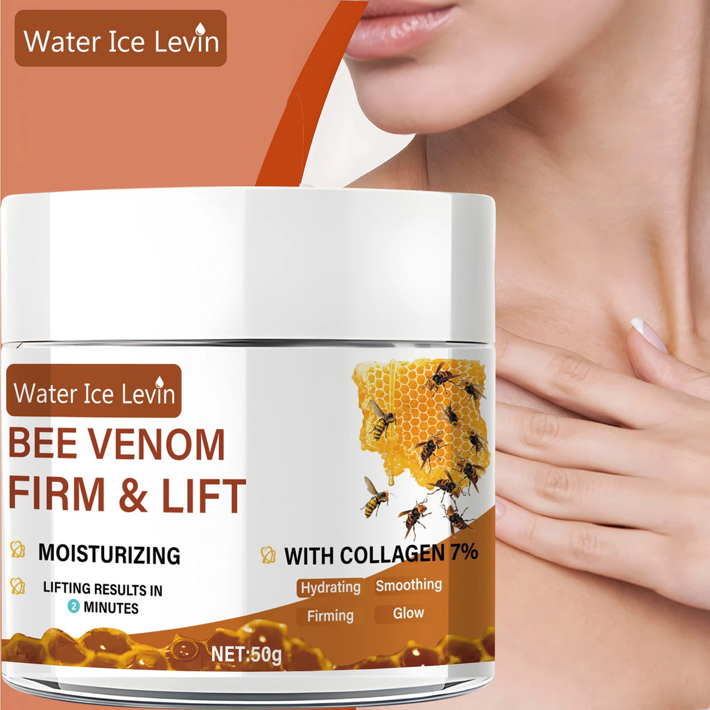 Bee Vemon Instant Facial Lifting Cream 50g |   Smooth |   Types of Face and Neck Creams, Containing Retinol and Collagen, Alcohol-Free.