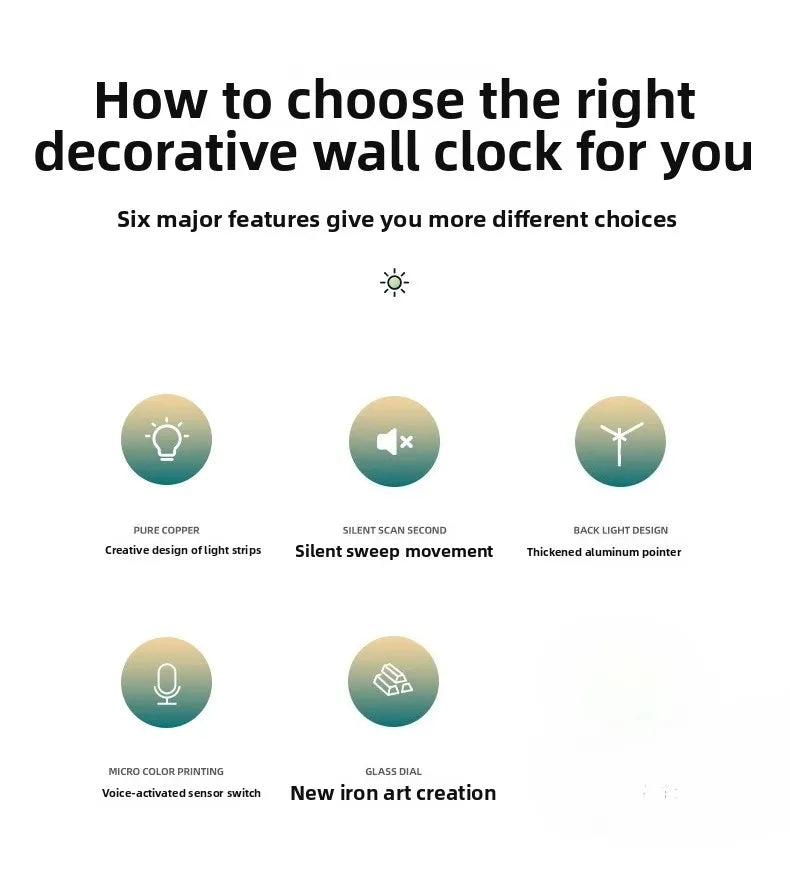 Retro French LED Wall Clock Watch Living Room Mute Pendulum Clock Elegant Taste Family Gift Art Decor Quartz Clock Home Decor