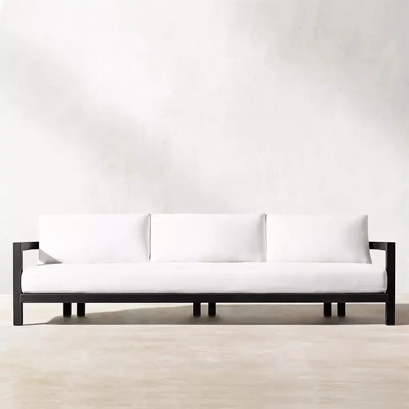 Patio Luxury Aluminum Outdoor Furniture All Weather Leisure Classic Metal Garden Sofa
