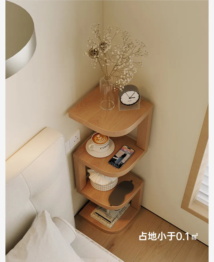 Modern Minimalist Wooden Nightstand Bedside Table 2 Drawer Storage Night Stand Bedroom Furniture Nightstands Bedroom Wood