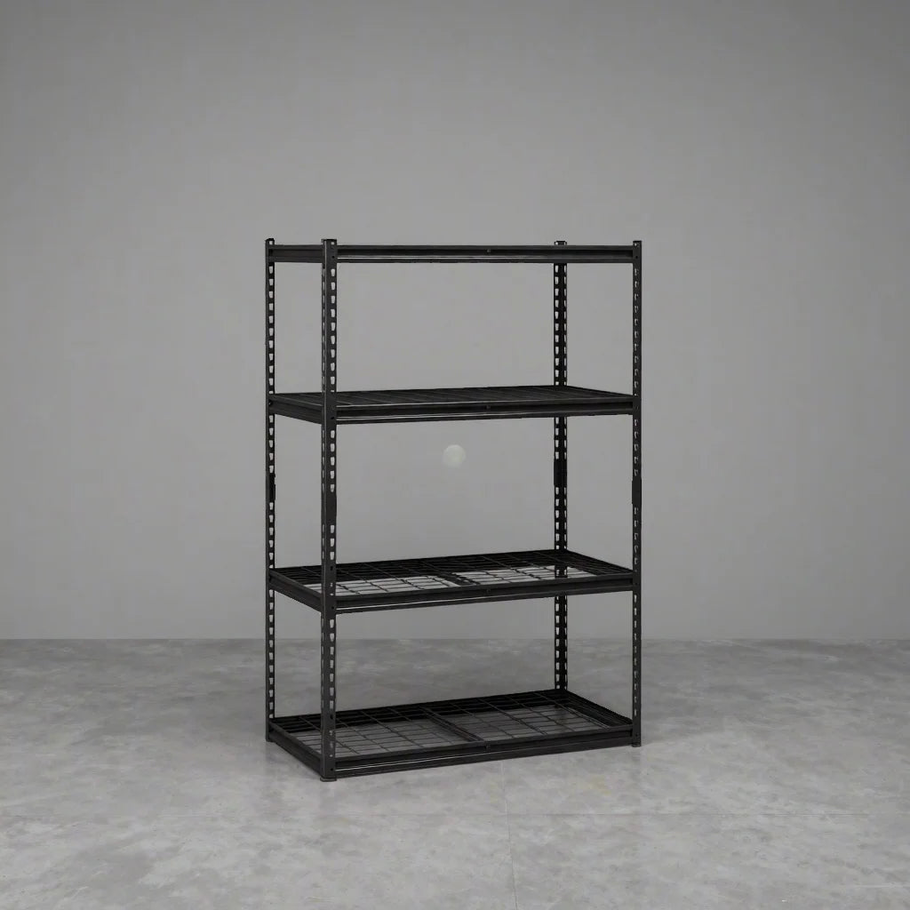 Heavy Duty Adjustable 4 Tier Storage Shelves 2400 lbs Load Capacity Storage Rack Living Room Display Shelf Multipurpose Display Rack for Garage Warehouse Basement Home