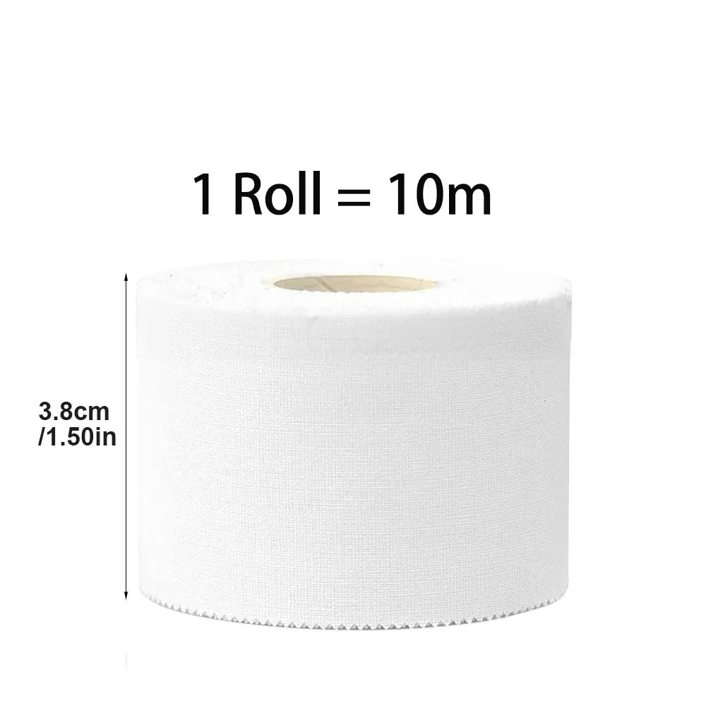 Sports Tape,Strong Tear-Off Non-Stick Residue Tape for Athletes,Support Sport Binding Bandage Cotton White Boxing Adhesive Tape
