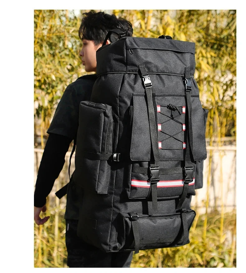 Outdoor Climbing Backpack Large Capacity Outdoor Travel Sports Luggage Bag Hiking Trekking Camping Mountaineering Men Rucksack
