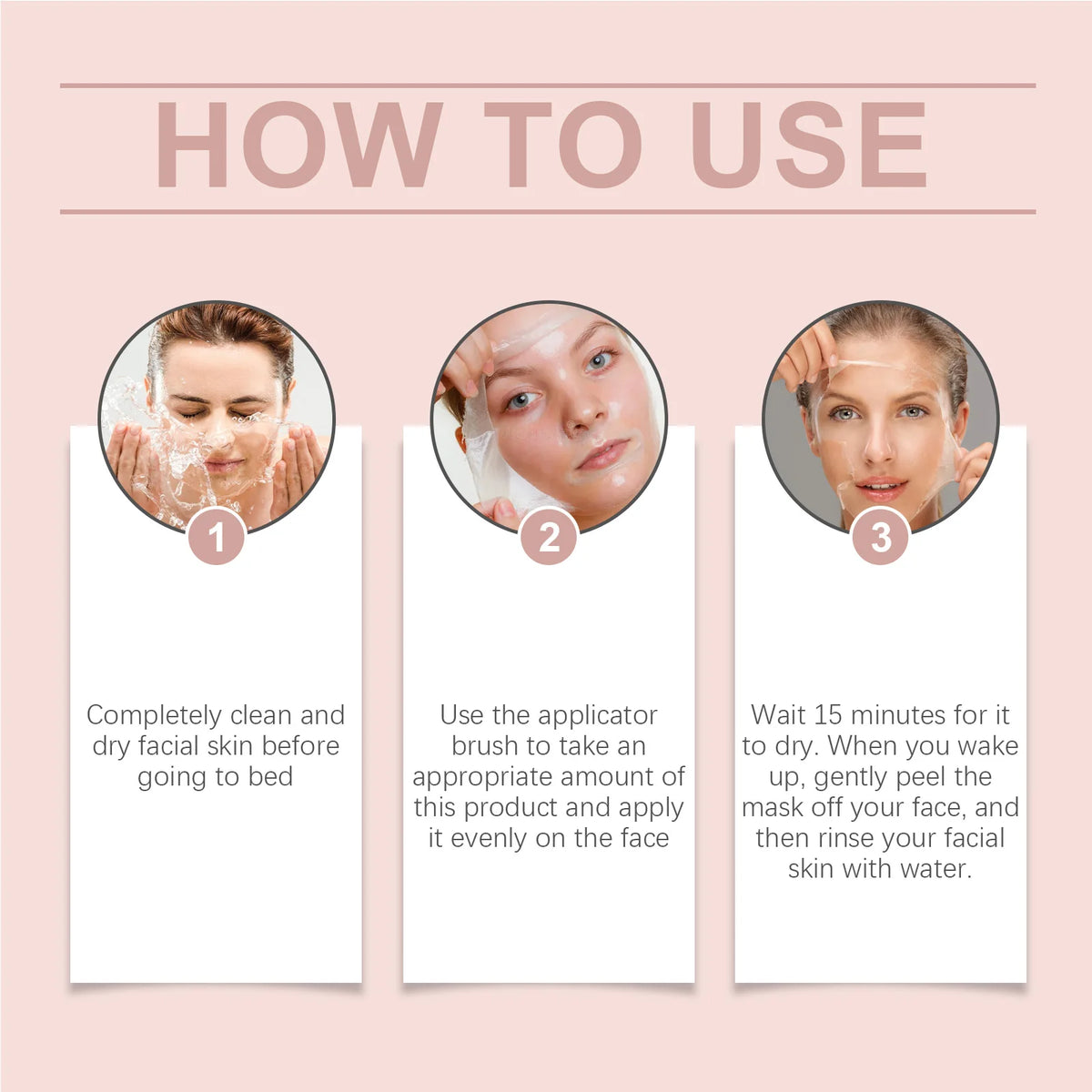 Korean Collagen Overnight Wrapping Peel Off Facial Mask, Collagen Night Wrapping Mask Deeply Hydrates Night Care Mask Cream 75ml