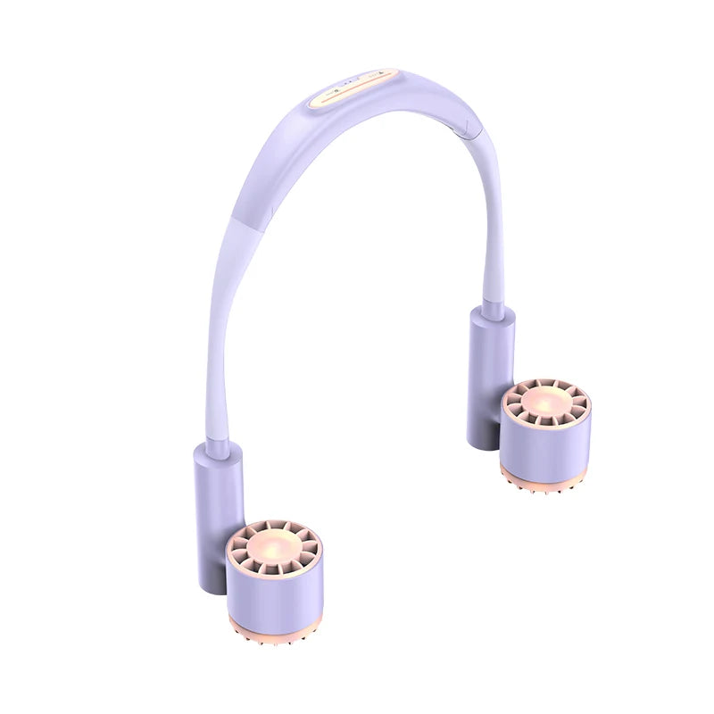 Hanging Neck Fan Type-C Charging 2400mAh Battery Portable Small Halter Turbine FanNo Noise Fan for Outdoor Travel Sport