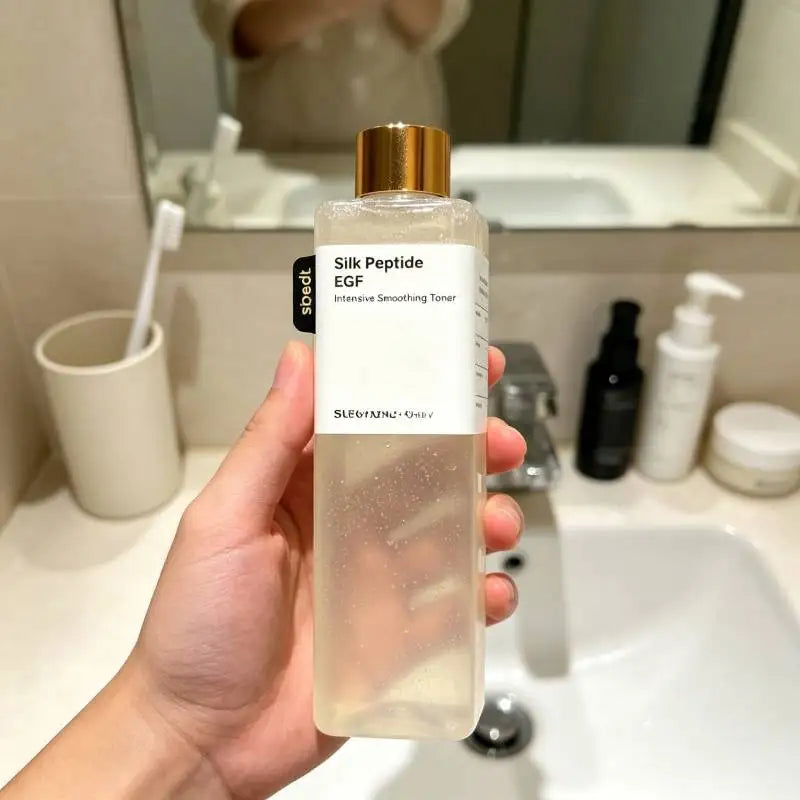 Silk Peptide EGF Smoothing Toner Facial Intensive Gold Pearl Ceramide Capsules Lock‑in Moisture Hydrating Essence Basic Skincare