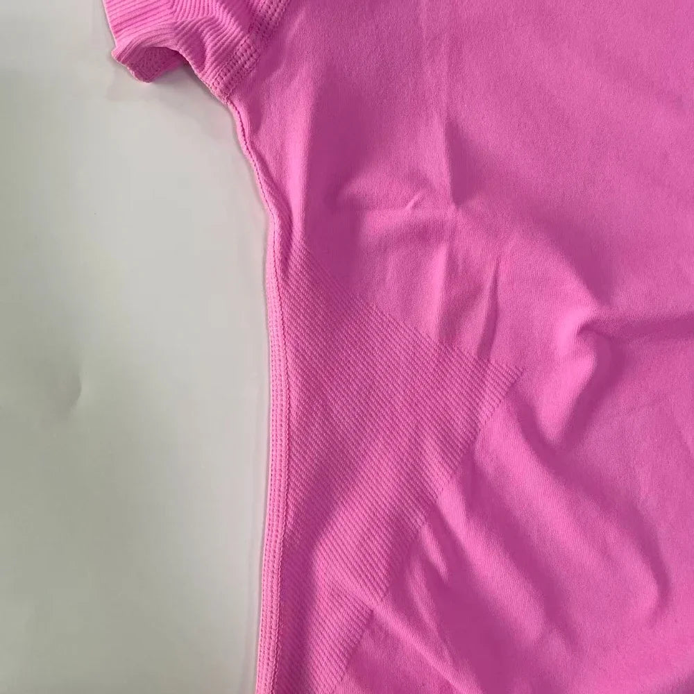 2 Piece Gym Set Women Outfit Longline Short Sleeve Gym Crop Top High Waist Workout Shorts Sports Suit Fitness Clothes Yoga Set