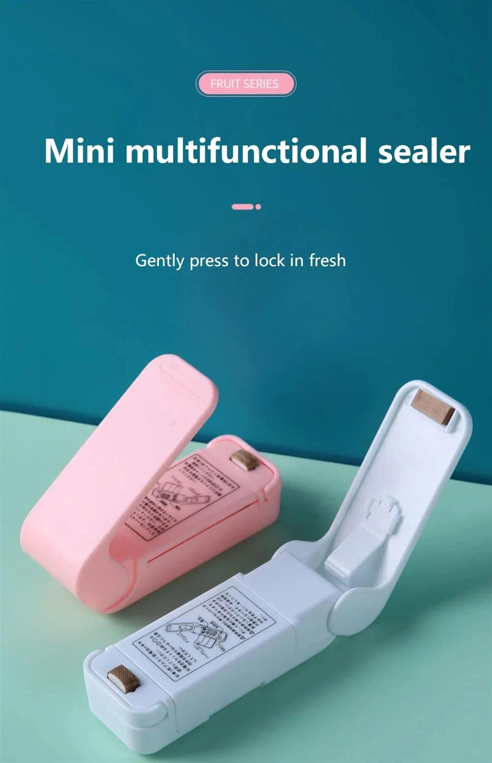 Mini Hea Bag Seal Machine Package Sealer Bags Thermal Plastic Food Bag