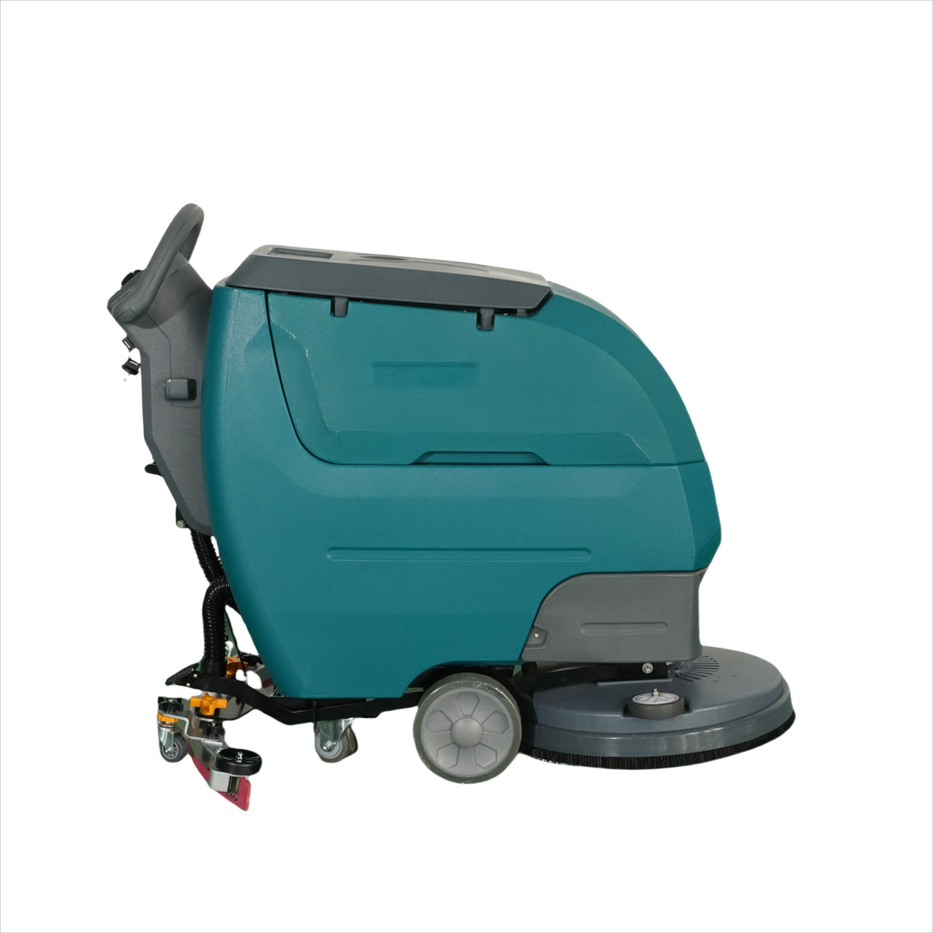 New 510MM Industrial Carpet Cleaner DC 24V Walk-Behind High Efficiency Floor Scrubber Machine Hand Push Battery-Powered 24V