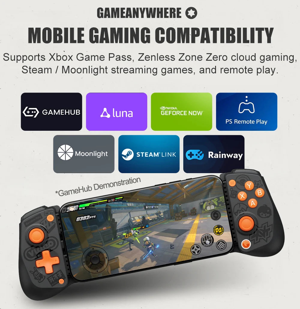 GameSir X5 Lite Zenless Zone Zero Edition Mobile Gamepad for iPhone 17 16 15 Android iPad Mini Y700 Tablet Controle para Celular