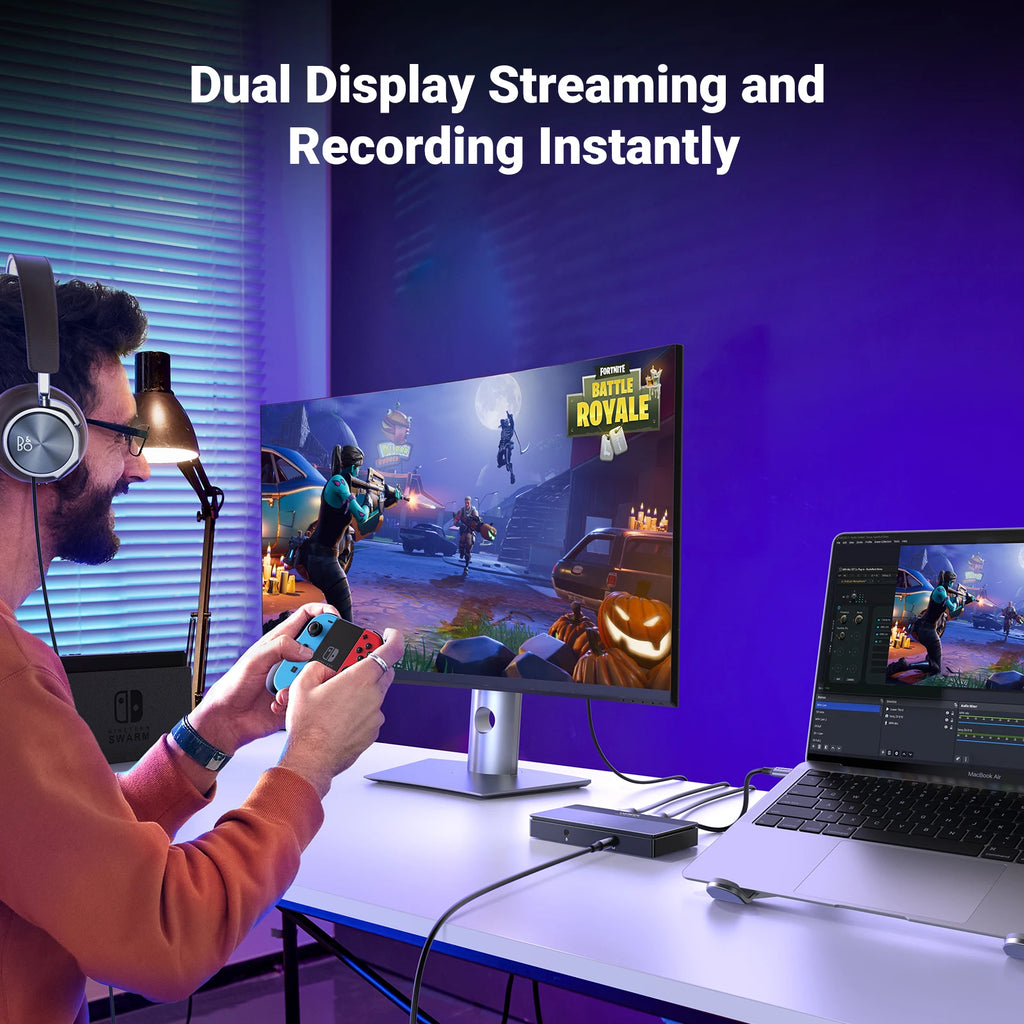UGREEN CM630 Video Capture Card 4K/60Hz HDMI To USB-C HDMI Video Grabber Box for PC Computer Camera Live Stream Record Meeting