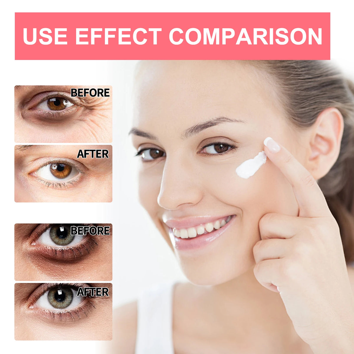 Retinol Eye Cream Lightening Dark Circles Remove Eye Bags Firming Skin Instant Eye Repair Serum Stick Brighten for Women Eyes Ca