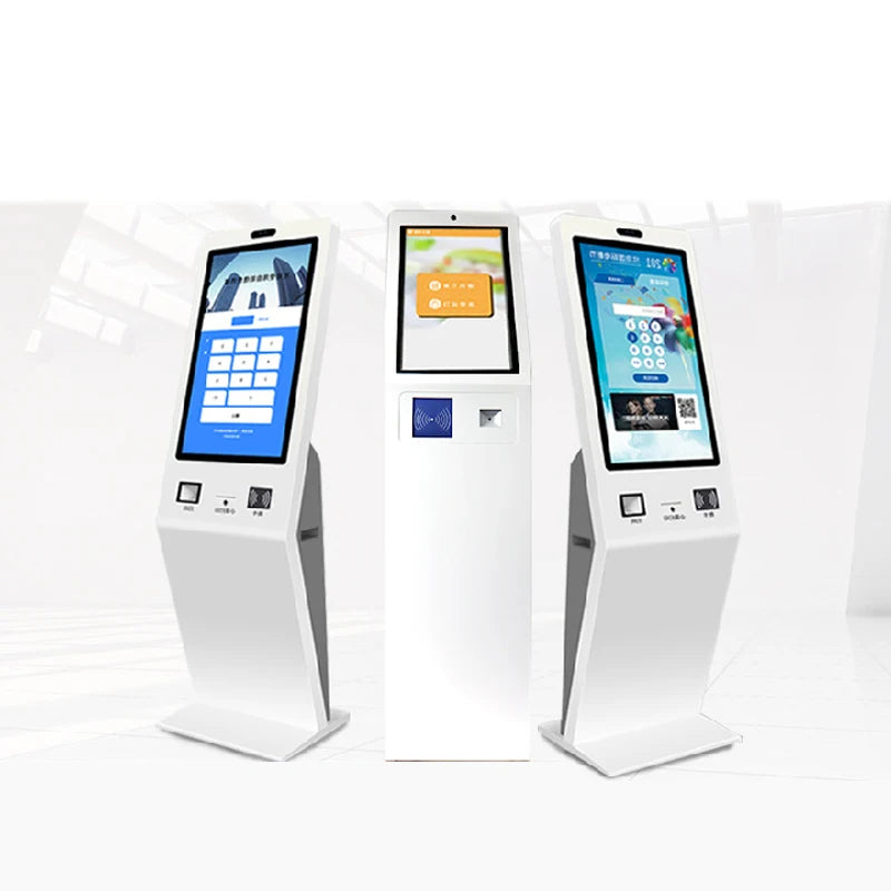 17 19 21.5inch LCD Screen Floor Standing Self Ordering Kiosk Thermal Printer Wall Mounted Bill Payment Kiosk