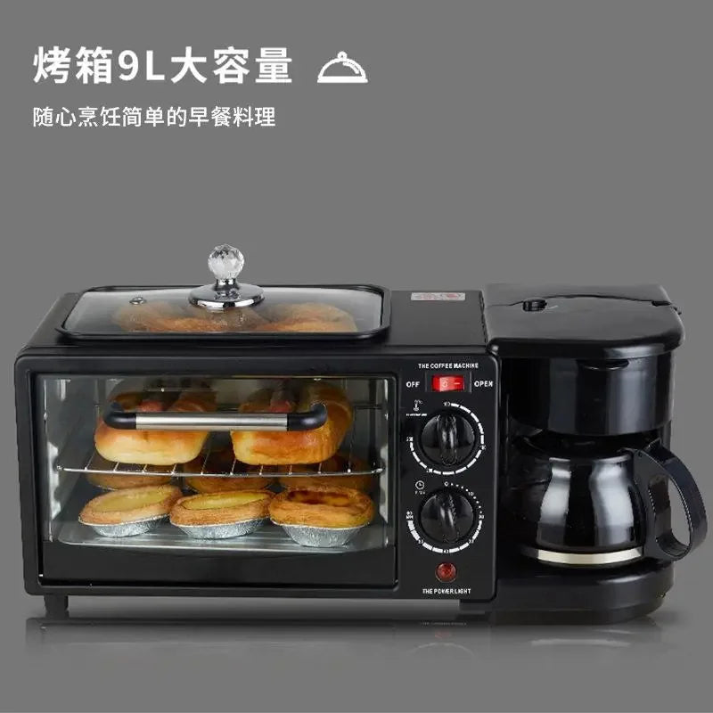 3 in 1 Breakfast Machine. Toaster. Coffee Machine. Oven. Kitchen Oven. Kitchen Appliances.