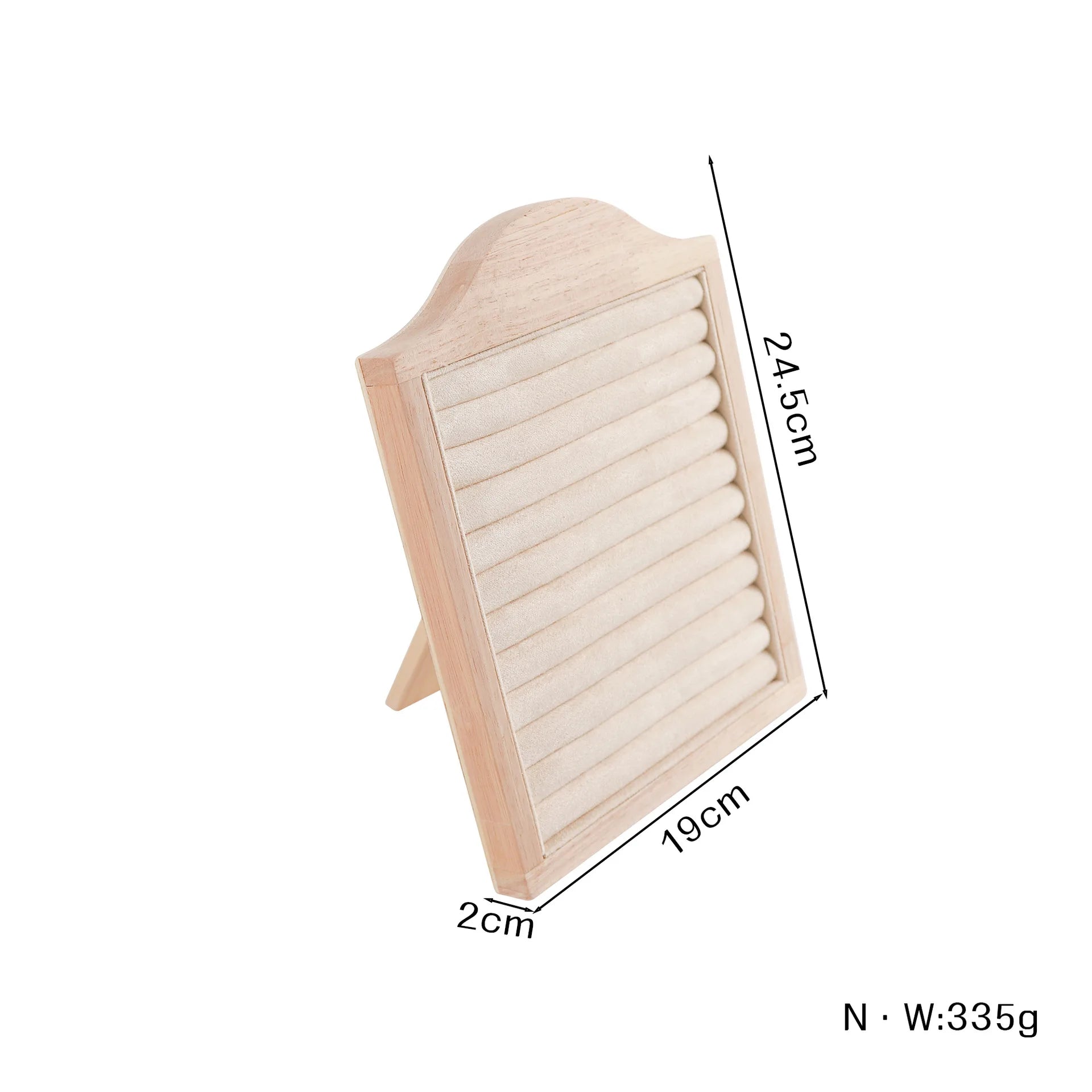 1 Pcs Wood Earrings Ring Photo Frame Jewelry Display Stand Jewelry Rack Velvet Jewelry Storage Tray Store Counter Props Show