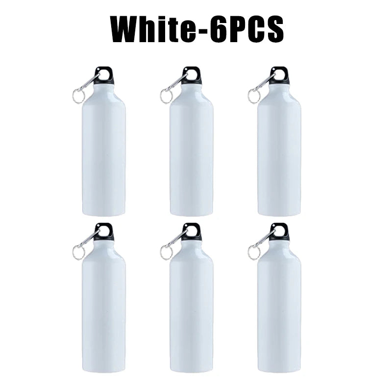 500ml 750ml Gradient Aluminum Water Bottle Large Capacity Gym Outdoor Sports Flask Leakproof Portable Gift Drinkware