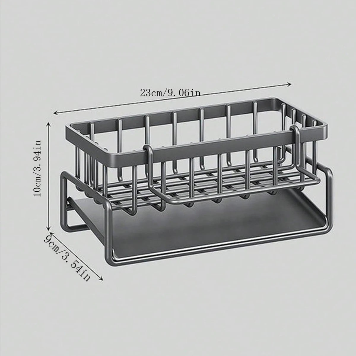 Kitchen Sink Organizer Sponge Rag Water Filter Rack Kitchen Hand Soap Drainer Hanging Basket Kitchen Rag Storage Rack