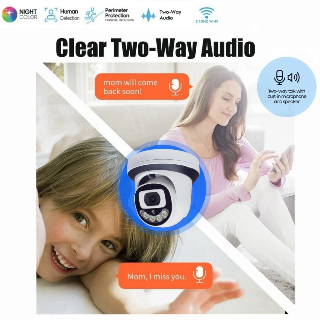 8MP IP Security Camera Wifi Indoor Surveillance Home Protection CCTV 4/5MP Dome Wireless Camera Video Indoor Wi-Fi XM ICSee Ca