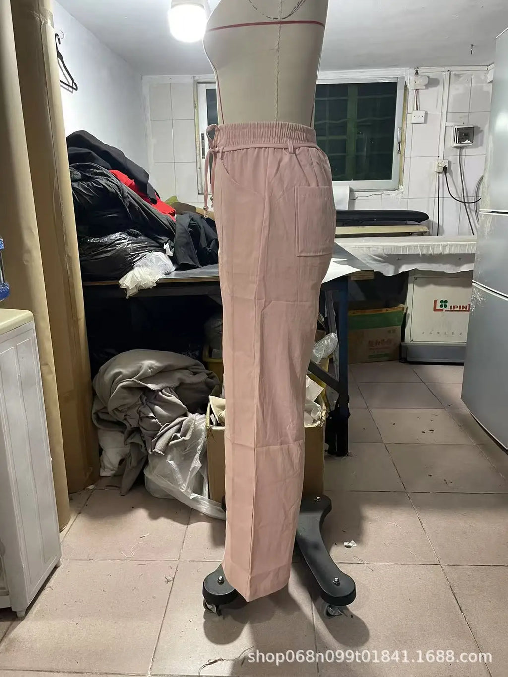 High Waist Solid Color Wide Leg Pants Autumn Chic Loose Elegant Lace-up Long Pant Office Ladies Straight Holiday Women Trousers