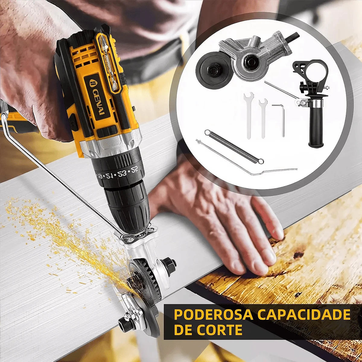 Electric Plate Cutter For Drill With Adapter