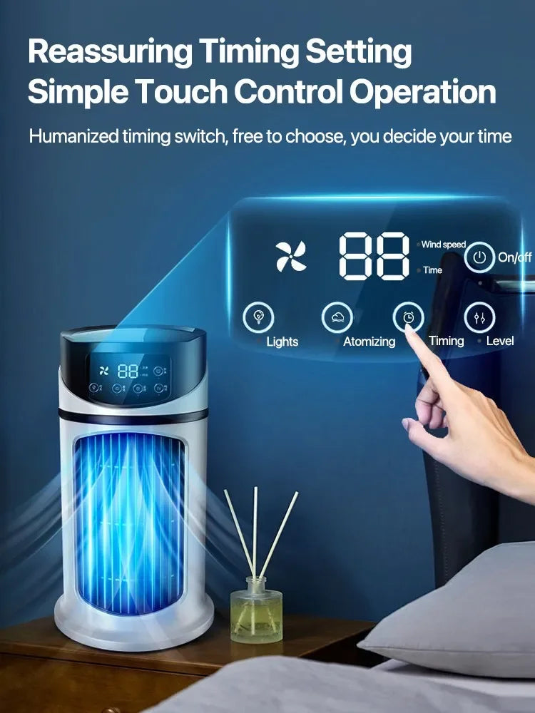 USB Portable Mini Air Conditioner Water Cooling Air Cooler Fan For Home Office