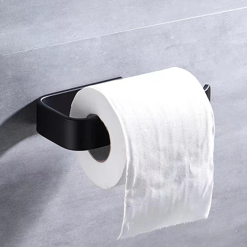 Kitchen Paper Towel Holder Adhesive Tissue Hanger Toilet Roll Paper Dispenser Cabinet Storage Napkin Rack Bathroom Accessories