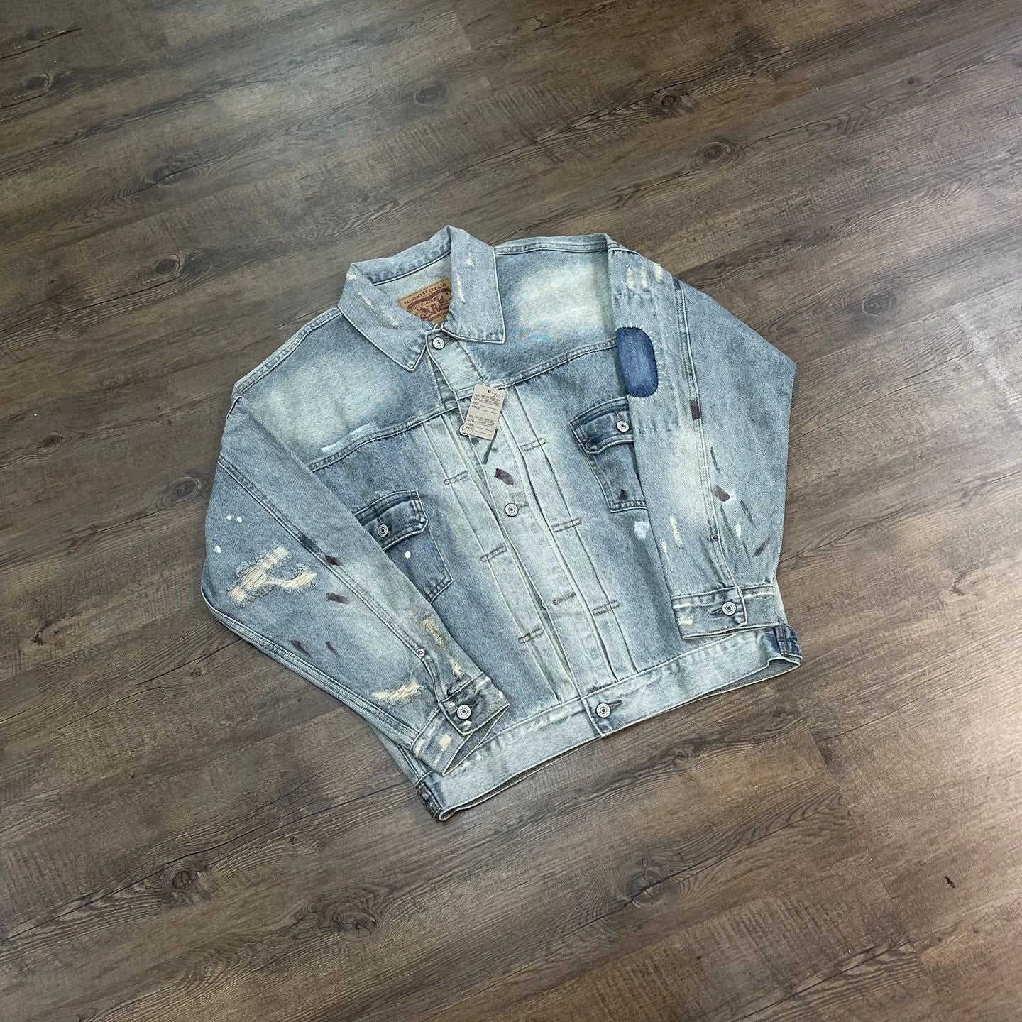 Yao Fashion SAINT OF MICHAEL Damaged Aged Ripped Denim Jackets Streetwear Loose Oversize Unisex High Quality Jacket For Men