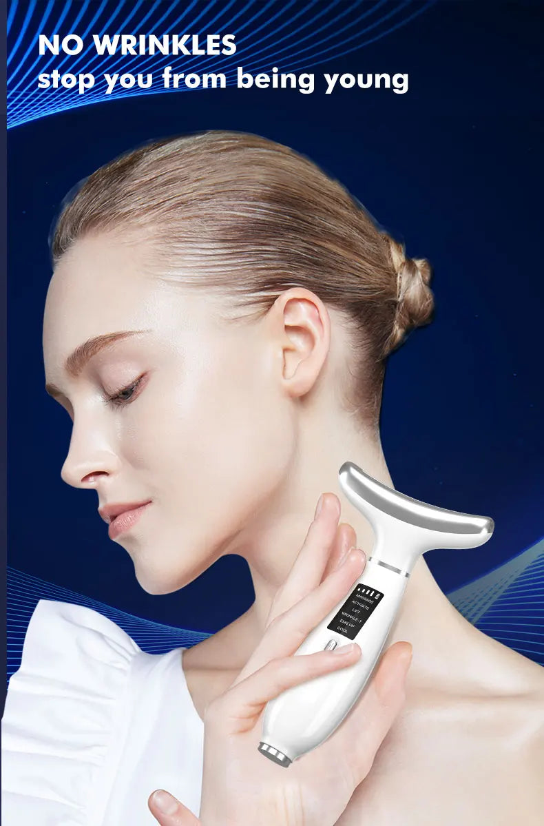 Hot Cold Neck Face Beauty Device Facial Lifting Machine Face Massager Reduce Double Chin Face Sculpting Skin Care Beauty Tools