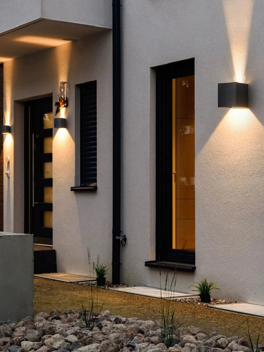 LED 6W/12W Outdoor Waterproof IP65 Wall Light Porch Garden Wall Lamp & Indoor Bedroom Living Room Decoration Lighting Lamp