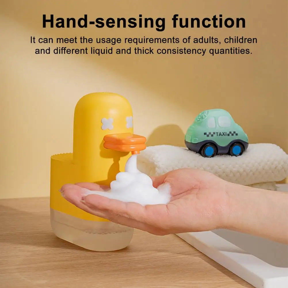 Automatic Foaming Rechargeable Soap Dispenser with 1200mAh Battery Touchless PIR Sensor Cute Indicator Light Foam Soap Dispenser