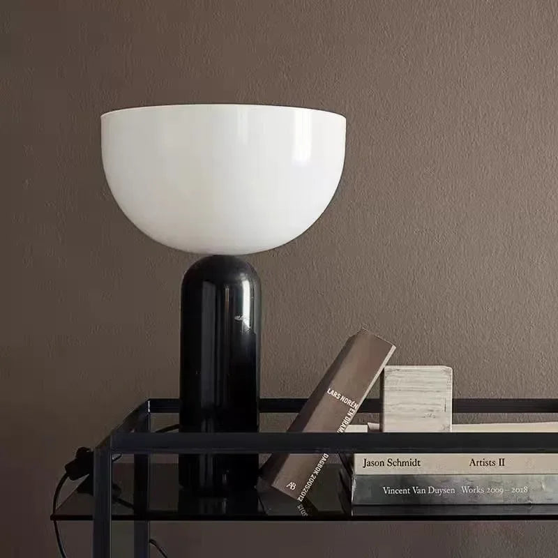 LED Minimalist Touch Mushroom Lamp Designer Marble Table Light Study Room Office Desk Lamp  Living Room Bedroom Beside Lamp
