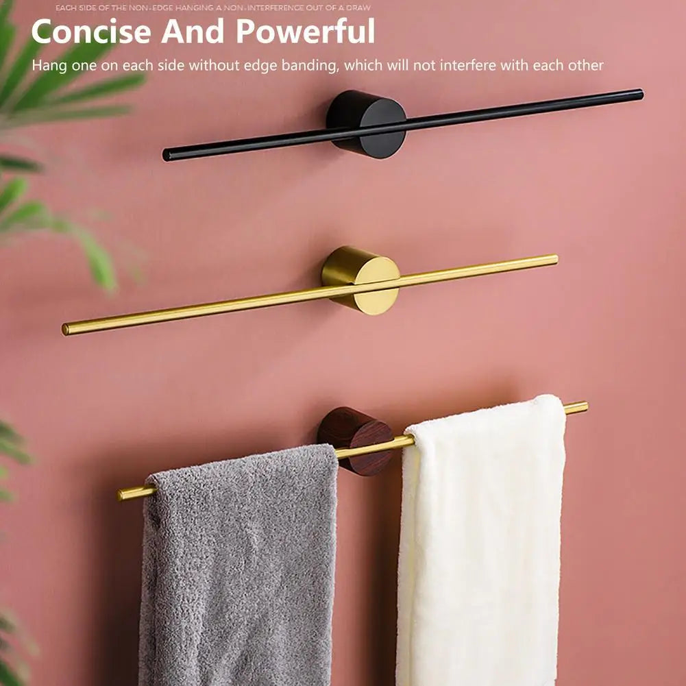 40/50cmTowel Bar Towel Rack Wall Mounted Bath Towel Holder Aluminum Bathroom Shelf Kitchen Storage Rack