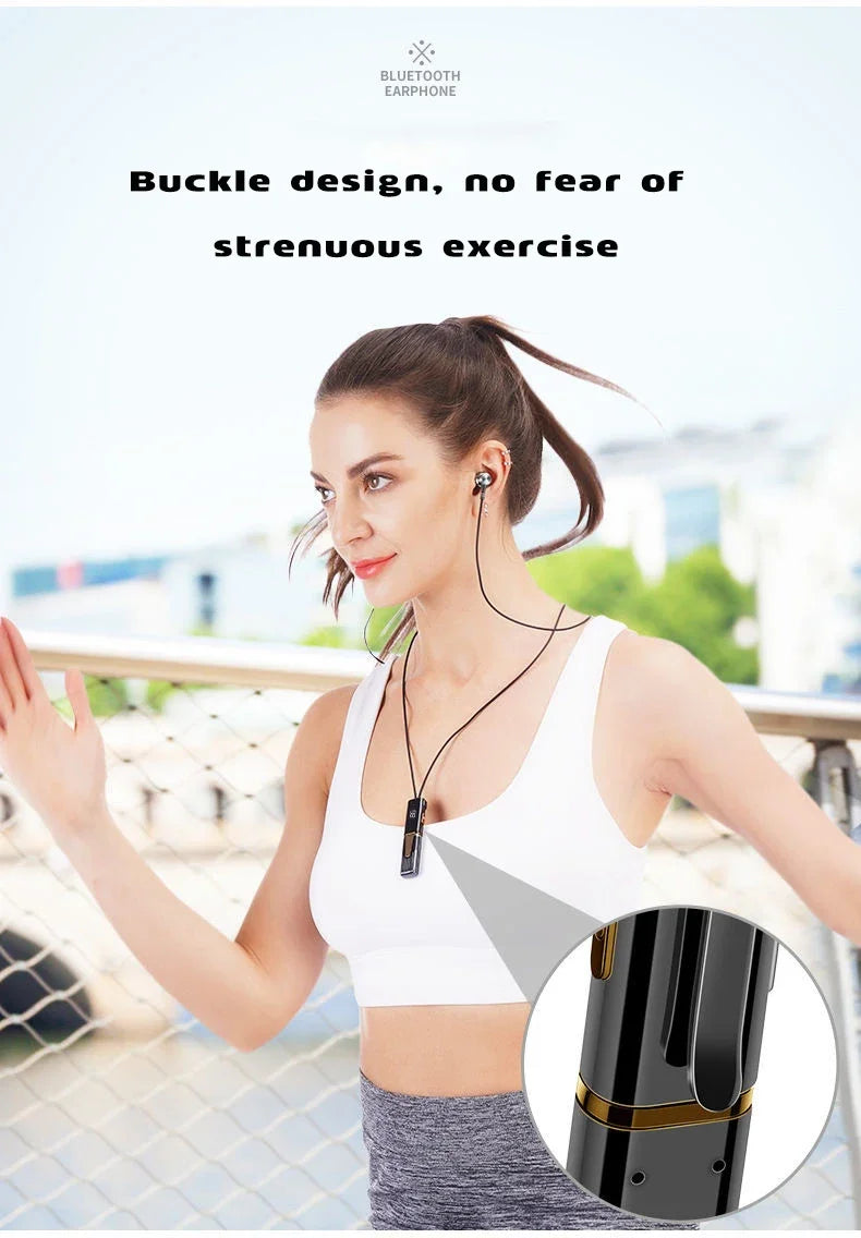 Wireless Headphones Bluetooth Neckband Earphones Big Battery Sport Running TWS Earbuds Waterproof Bluetooth5.2 Headset With Mic