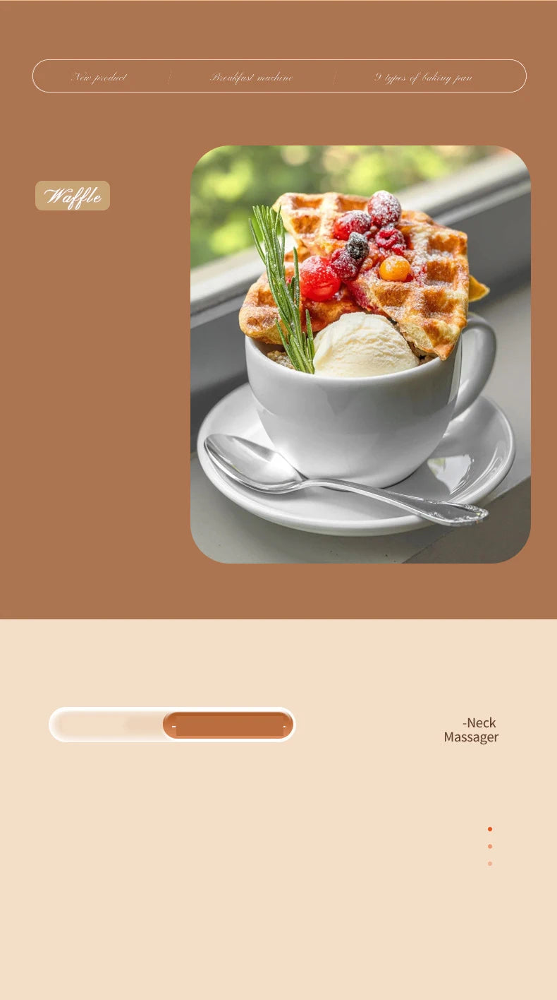 Professional Long Handle Waffle Baking Mold Square Double-Sided Waffle Maker Machine Durable Cast Aluminum Sandwich Maker Baking