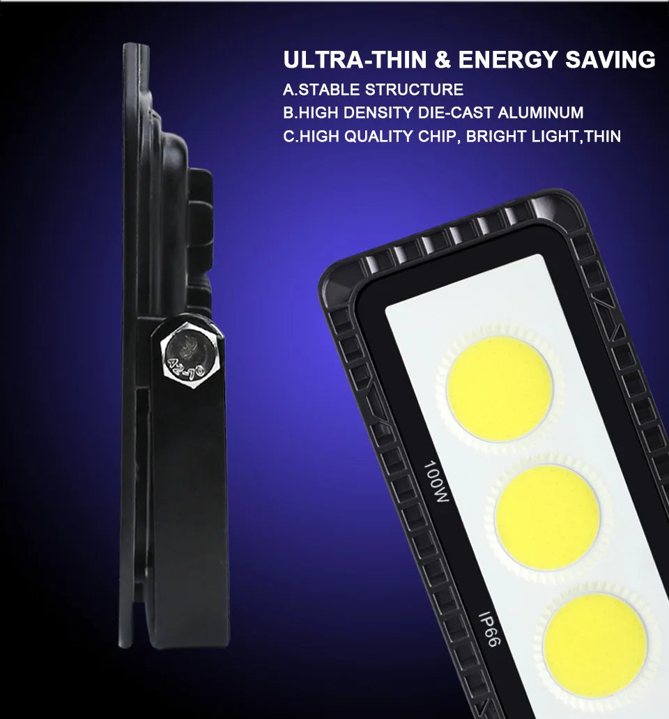 LED Flood Light 100W 200W IP66 Waterproof Outdoor Lighting Garden Street Lighting COB Floodlight Spotlight Wall LED Floodlight