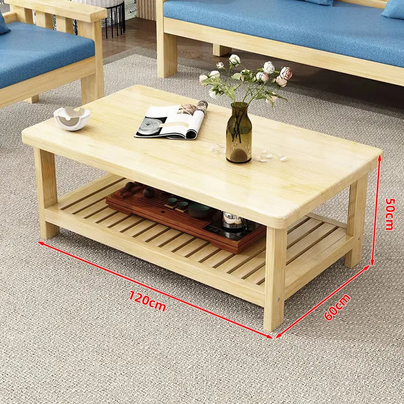 Solid wood sofa new Chinese combination wooden sofa rental room backrest bench economical living room small apartment sofa