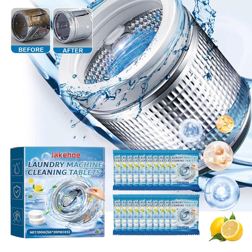 Washing Machine Cleaning Tablets Drum Laundry Sink Remove Dirt Eliminate Odors Reduce Bacterial Growth Washing Machine Cleaner