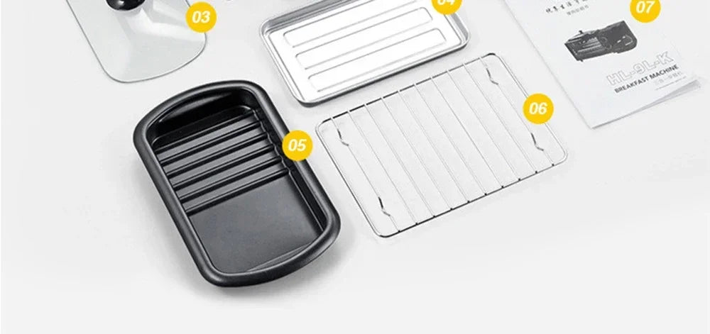 3 in 1 Breakfast Machine. Toaster. Coffee Machine. Oven. Kitchen Oven. Kitchen Appliances.