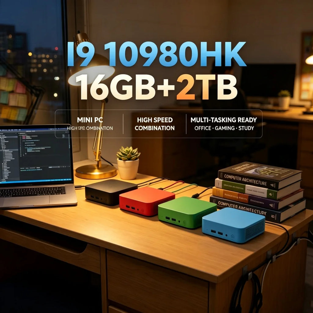 Intel Core I9 10980HK Windows 11 pro Portable PC 32GB RAM 1/2TB SSD WiFi 6 Bluetooth 5.2 4K 60Hz HD Mini Gaming Office Study Lap