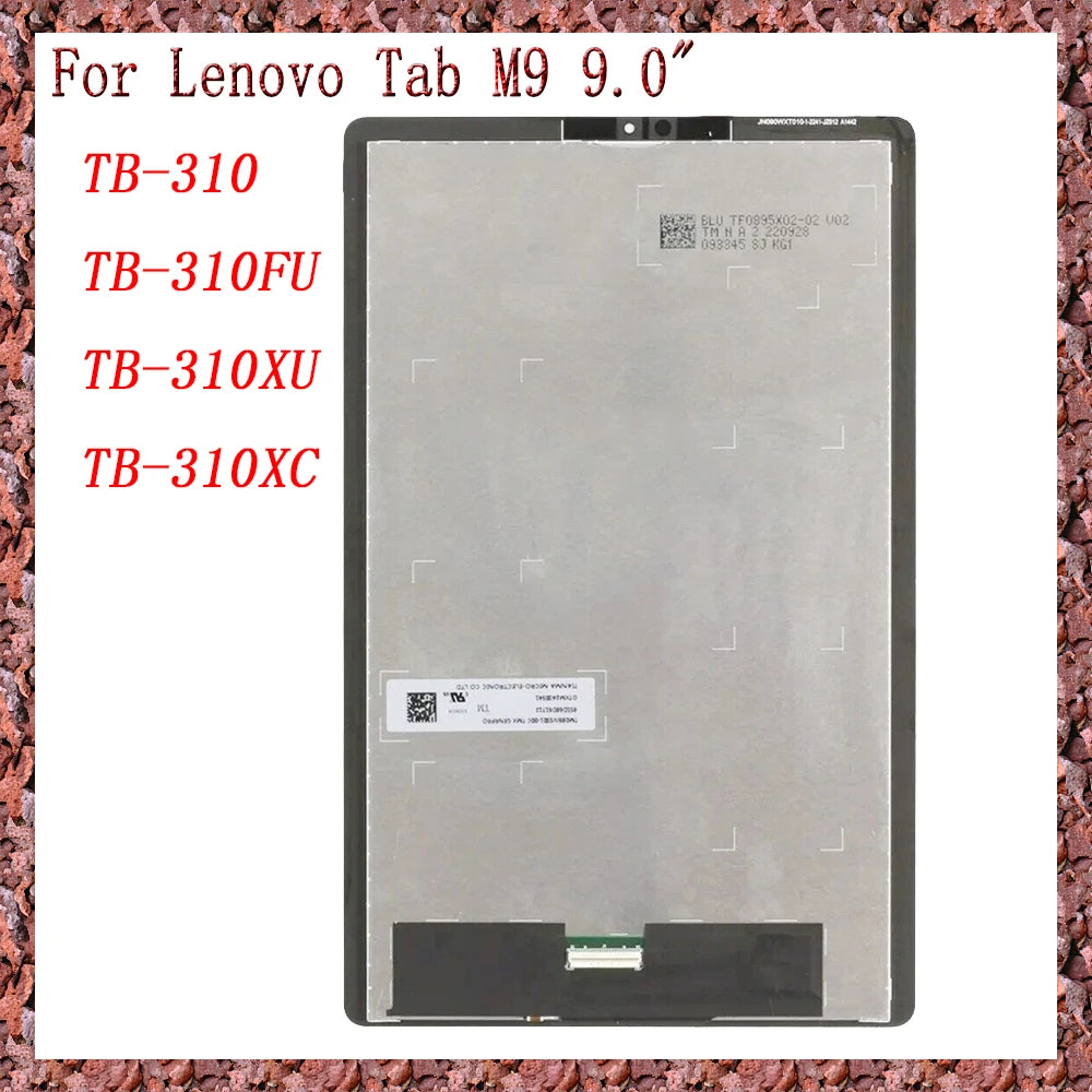 AAA For Lenovo Tab M9 TB310 TB310FU TB310XU TB310XC TB-310FU 9.0" LCD Display Touch Screen Digitizer Glass Assembly