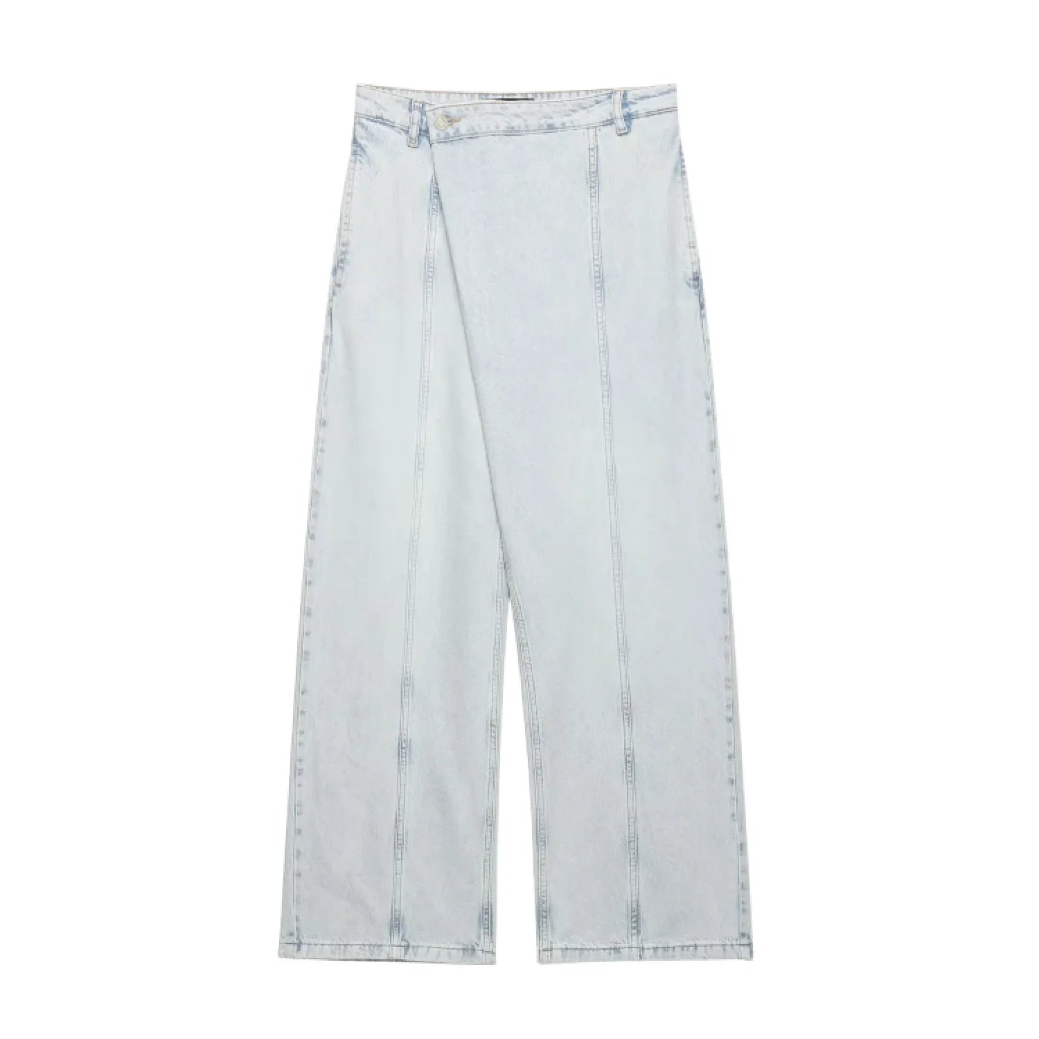 2026 Summer Women Denim Double-Breasted Vest Set Casual Turn-Down Collar Trousers New Fashion Outfit Set