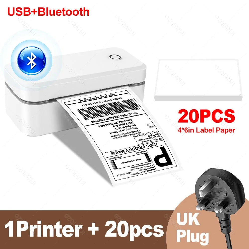 4inch 110mm Marklife X4 Bluetooth Thermal Label Printer Wireless Shipping Express Maker Compatible with iPhone Android Windows