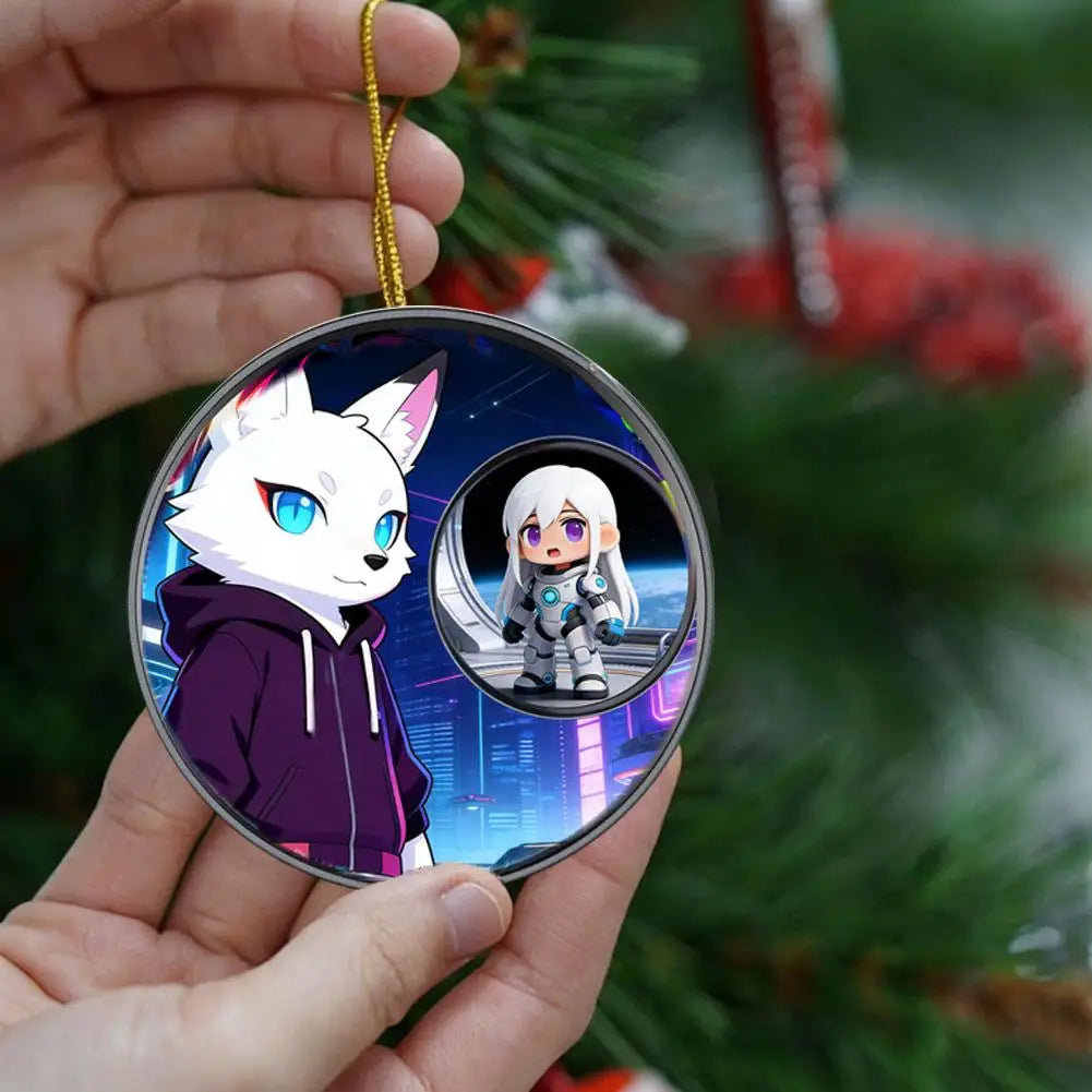 For E-Badge Intelligent Anime Animation Electronic Badge Pin Display Dynamic Gift Carry A Trendy Brooch